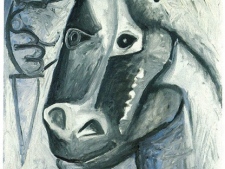 An undated reproduction released by Swiss Police on Thursday, Feb. 7, 2008, shows the painting "Tete de cheval" by Pablo Picasso. (AP Photo/Swiss Police)