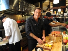 Chuck Hughes is seen in this undated handout photo. The Food Network Canada star just opened his second Montreal eatery but says he's interested in setting up shop in Toronto, too. THE CANADIAN PRESS/HO - Martin Laprise