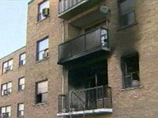 A man was critically injured and a police officer suffered smoke inhalation in an apartment fire on Victoria Park Avenue early Friday, Oct. 28, 2011. 