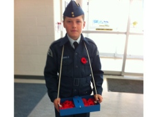 Brett Moberg, a member of the Royal Canadian Air Cadets, Squadron Kiowa 136.