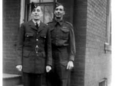 Father and son served in the first and second world wars. 