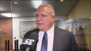 Coun. Doug Ford speaks to CP24 on Thursday, May 8, 2014.