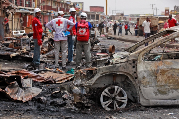 Bombing in Jos, Nigeria