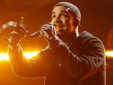 Drake performs at the 39th Annual American Music Awards on Sunday, Nov. 20, 2011 in Los Angeles. (AP Photo/Matt Sayles)
