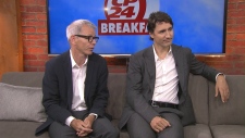 Justin Trudeau and Adam Vaughan