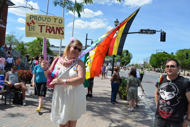 People celebrate pride in the 905