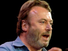 Essayist Christopher Hitchens speaks during a debate on Iraq and the foreign policies of the United States and Britain, in this Sept. 14, 2005, file photo taken in New York. (AP Photo/Chad Rachman)