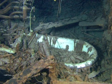 This August 2010 photo provided by RMS Titanic Inc. shows Captain Smith�s Bathtub aboard the sunken ship. The plumbing allowed the Captain a choice of salt or fresh water, hot or cold. (AP Photo/RMS Titanic Inc.)