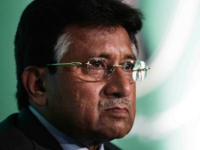 Pervez Musharraf, the former President of Pakistan, talks during the launch of his new political party, the "All Pakistan Muslim League" in central London, in this Oct. 1, 2010 file photo.(AP Photo/Lefteris Pitarakis, File)