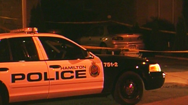 A Hamilton police car.