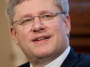 Prime Minister Stephen Harper is pictured in his office in Ottawa on Wednesday, Jan. 11, 2012. (THE CANADIAN PRESS/Adrian Wyld)