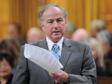 Minister of Justice Rob Nicholson stands during Question Period in the House of Commons on Parliament Hill in Ottawa on Wednesday, Dec. 14, 2011. THE CANADIAN PRESS/Sean Kilpatrick