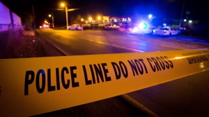 Police tape is shown in a file photo. (Darryl Dyck / THE CANADIAN PRESS)