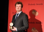 Writer and producer Beau Willimon poses with his award for Netflix's "House of Cards" at the 73rd Annual George Foster Peabody Awards at the Waldorf-Astoria Hotel on Monday, May 19, 2014, in New York. (Photo by Evan Agostini/Invision/AP)