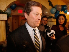 FILE PHOTO: Ontario Conservative leader John Tory speaks with members of the media on Thursday March 5, 2009. (THE CANADIAN PRESS/Peter Redman)