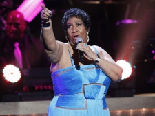 In this Jan. 14, 2012, file photo, singer Aretha Franklin performs during the BET Honors at the Warner Theatre in Washington. (AP Photo/Jose Luis Magana, file)