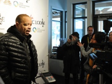 In this photo taken by AP Images for Fender Music Lodge, Ice-T visits Sony at the Fender Music Lodge during the 2012 Sundance Film Festival on Saturday, Jan. 21, 2012 in Park City, Utah. (Katy Winn/AP Images for Fender Music Lodge)