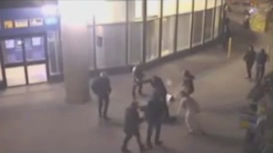 Downtown assault video 