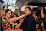 Actor Jake Gyllenhaal greets fans at the gala for the film "Nightcrawler" during the 2014 Toronto International Film Festival in Toronto on Friday, September 5, 2014. THE CANADIAN PRESS/Darren Calabrese