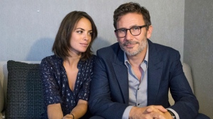 Director Michel Hazanavicius and Berenice Bejo are pictured in a Toronto hotel room as they promote "The Search" during the 2014 Toronto International Film Festival on Thursday, Sept. 11, 2014. THE CANADIAN PRESS/Chris Young