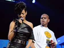 In a Dec. 12, 2008, file photo, singers Rihanna and Chris Brown perform at Madison Square Garden in New York. (AP Photo/Evan Agostini)