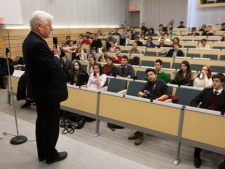 Liberal Leader Bob Rae speaks to young Liberals at the Universite de Montreal Wednesday, February 22, 2012 in Montreal.THE CANADIAN PRESS/Ryan Remiorz