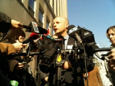 Andy Byford, the TTC's interim chief general manager, speaks to reporters at a news conference Monday, Feb. 27, 2012. (CTV/Tamara Cherry)