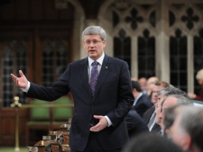 Prime Minister Stephen Harper responds to a question during Question Period in the House of Commons on Parliament Hill in Ottawa on Wednesday, Feb. 29, 2012. (THE CANADIAN PRESS/Sean Kilpatrick)