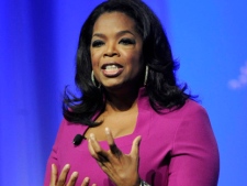 In this Oct. 15, 2011, file photo, Oprah Winfrey speaks during The Oprah Magazine's "O You" event in Atlanta. (AP Photo/John Amis, file)