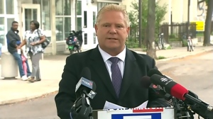 Doug Ford speaks at a press conference on Thursday, Oct. 16, 2014. 