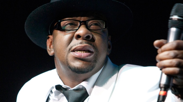 Bobby Brown, former husband of the late Whitney Houston performs with New Edition at Mohegan Sun Casino in Uncasville, Conn. on Saturday, Feb. 18, 2012. (AP / Joe Giblin)