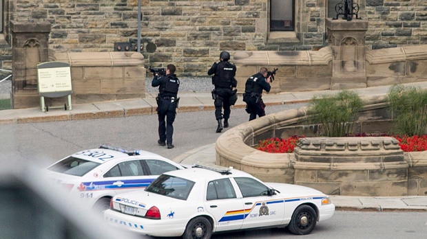 Police teams, Parliament Hill 