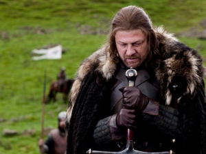 In this publicity image released by HBO, Sean Bean portrays Eddard Stark in a scene from the HBO series "Game of Thrones." (AP Photo/HBO, Nick Briggs)