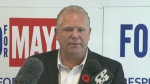 Doug Ford announces the release of his donor list in Toronto on Sunday, Oct. 26, 2010. 