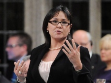 Health Minister Leona Aglukkaq responds to a question during question period in the House of Commons on Parliament Hill in Ottawa on Thursday, March 8, 2012. (THE CANADIAN PRESS/Sean Kilpatrick)