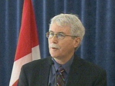 Eric Miller speaks with reporters on Friday. (CP24)