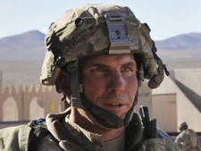 In this Aug. 23, 2011, photo from the Defense Video & Imagery Distribution System, U.S. Army Staff Sgt. Robert Bales participates in an exercise at the National Training Center at Fort Irwin, Calif. Bales is accused of killing 16 civilians in an attack on Afghan villagers in March 2012. (AP Photo/DVIDS, Spc. Ryan Hallock)