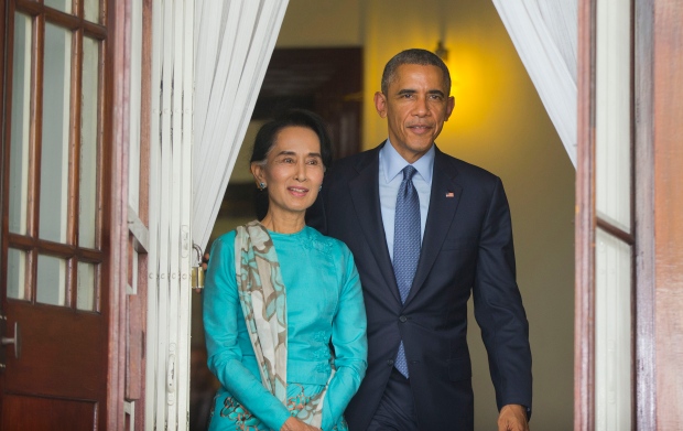 Obama meets with Aung San Suu Kyi