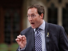 Defence Minister Peter MacKay stands in the House of Commons during Question Period in Ottawa, Thursday April 5, 2012 THE CANADIAN PRESS/Fred Chartrand