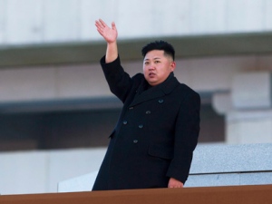 In this Feb. 16, 2012, file photo, North Korean leader Kim Jong Un waves at Kumsusan Memorial Palace in Pyongyang, North Korea, after reviewing a parade of thousands of soldiers commemorating the 70th birthday of the late Kim Jong Il. (AP Photo/David Guttenfelder, File)