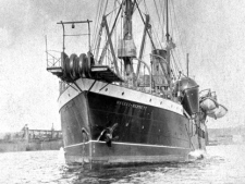 This is an undated file photo of the cable vessel CS Mackay-Bennett, mostly likely taken in 1884. Cable vessels, laying undersea communications cables, played a major role in the recovery of Titanic victims, 100 years ago. The Mackay-Bennett was the first ship dispatched by the White Star Line on April 17, 1912, to start the recovery process. (THE CANADIAN PRESS/Maritime Museum of the Atlantic)