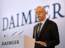 CEO of Daimler AG, Dieter Zetsche, speaks during the annual general meeting of the company in Berlin, Germany on Wednesday, April 4, 2012. (AP Photo/dapd/ Michael Gottschalk)