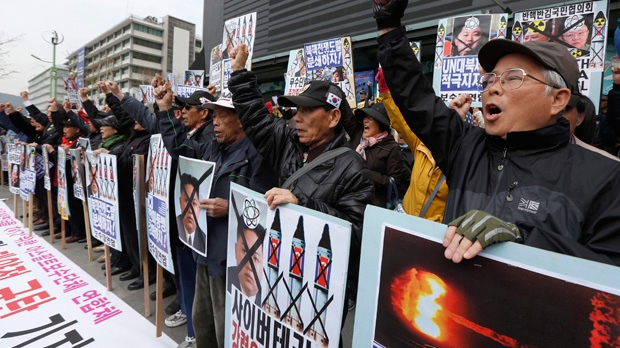 Koreas tension, south korea, north korea protest