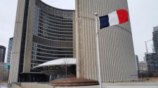 France flag city hall 