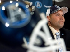 Toronto Argonauts new head coach Scott Milanovich attends a press conference to announce his appointment, in Toronto on Thursday, Dec. 1, 2011. (THE CANADIAN PRESS/ Chris Young)
