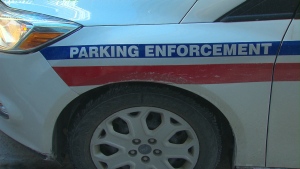 A parking enforcement vehicle is shown in an undated file photo. 