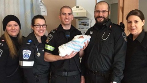 Peel paramedics deliver baby