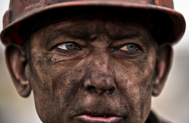 Ukrainian coal miner