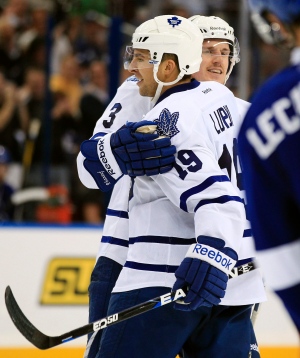 Joffrey Lupul and Dion Phaneuf