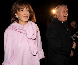 Former prime minister Brian Mulroney and his wife Mila arrive for the wedding of their son Ben Mulroney in Montreal on Thursday Oct. 30, 2008. (Graham Hughes / THE CANADIAN PRESS)